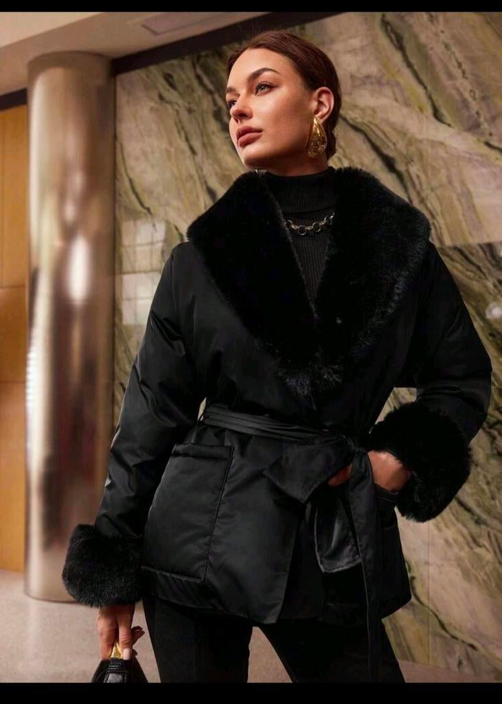 Zwarte jas maat S, Zwart, Ophalen of Verzenden, Zo goed als nieuw, Maat 36 (S)