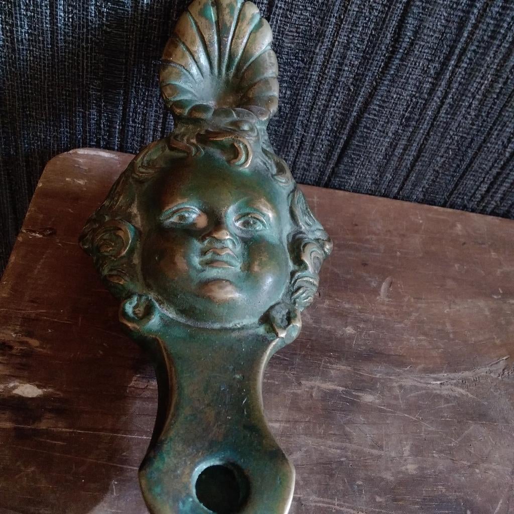 Antieke bronzen Romeinse olielamp. Zeldzaam, Ophalen of Verzenden, Brons