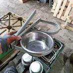 19 dubbele voerbakhouders voerbakken waterbakken kennel, Ophalen, Gebruikt