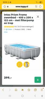 Groot intex zwembad, Gebruikt, Ophalen of Verzenden, Rechthoekig, Minder dan 80 cm