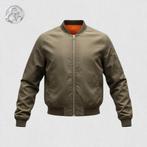 Legergroen lichtgewicht bomberjack, Verzenden, Maat 46/48 (XL) of groter, Pigalle, Gedragen