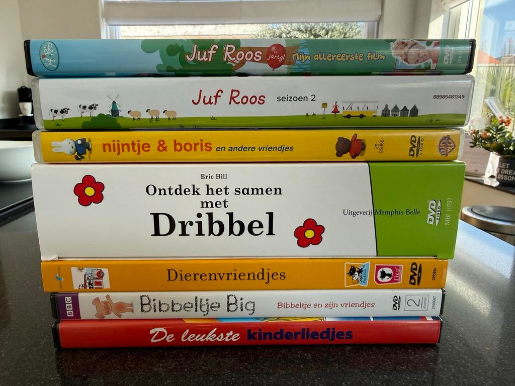 DVD's: Juf Roos, Nijntje, Dribbel, Pim & Pom, Bibbeltje Big, Alle leeftijden, Ophalen of Verzenden, Zo goed als nieuw, Film