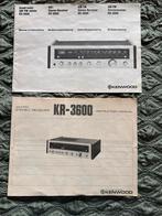 Kenwood KR-3600 AM/FM Stereo Receiver - Handleiding, Ophalen of Verzenden, Gebruikt, Stereo, Minder dan 60 watt