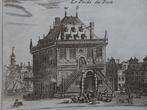 Gravures 3 stuks Waag Beurs Stadhuis Amsterdam 1720, Verzenden