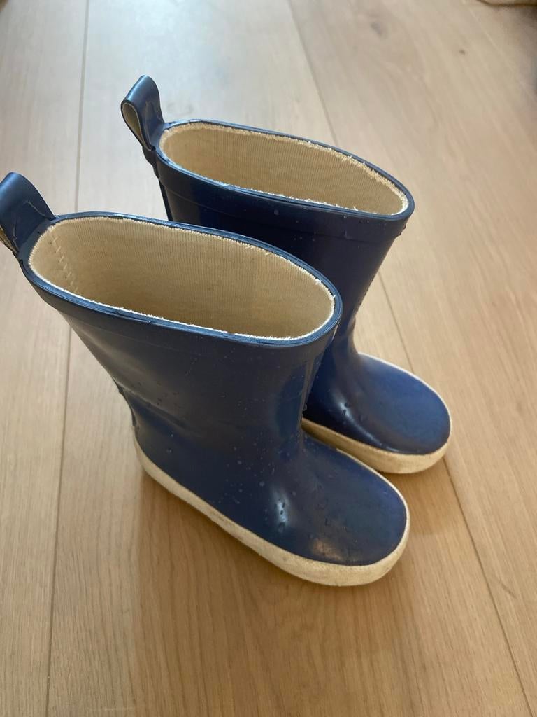 Hema regenlaarzen - Blauw - Maat 24, Ophalen of Verzenden, Gebruikt, Jongen of Meisje, Laarzen