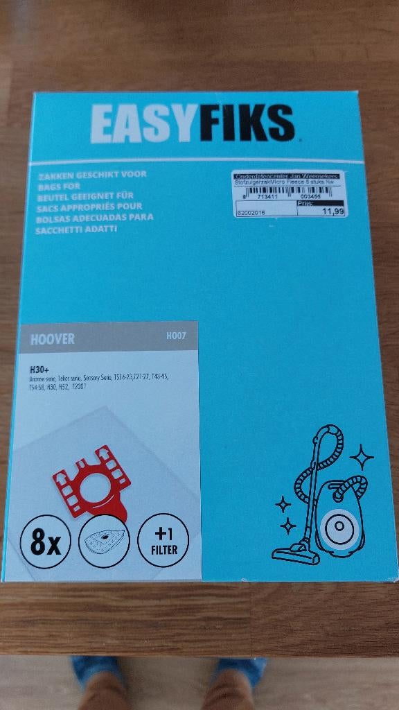 Stofzuigerzak hoover, Witgoed en Apparatuur, Stofzuigers, Ophalen, Nieuw, Stofzuiger