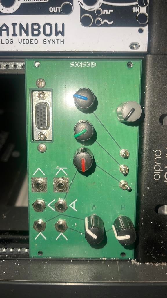 Gieskes Oscillatoscope eurorack videosynth, Ophalen of Verzenden, Zo goed als nieuw