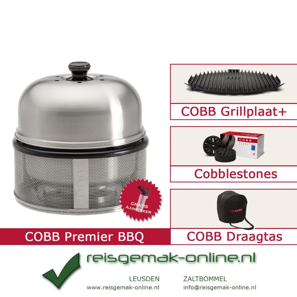 Gratis EXTRA's | COBB Premier Voordeelpakket + Grillplaat, Tuin en Terras, Houtskoolbarbecues, Ophalen of Verzenden, Nieuw, Cobb