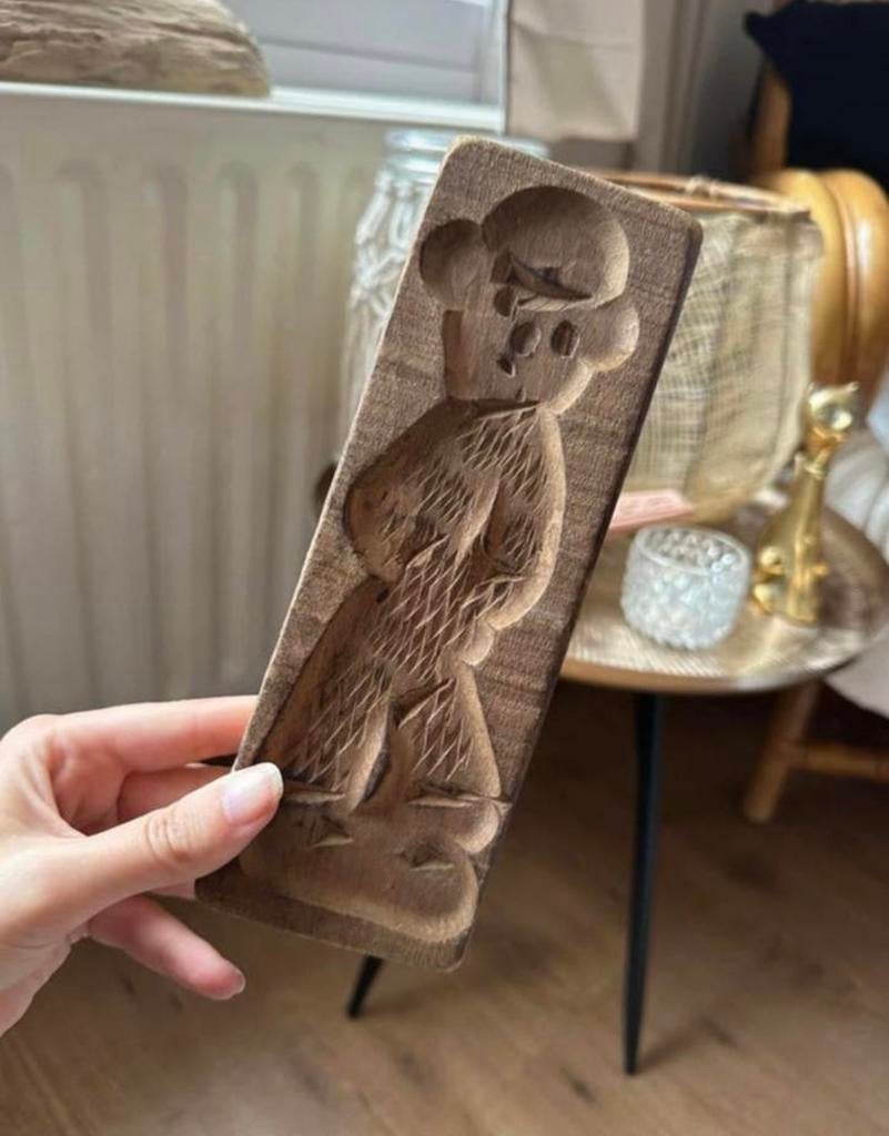 Oude speculaas plank van hout - klein formaat, Antiek en Kunst, Antiek | Keukenbenodigdheden, Ophalen of Verzenden