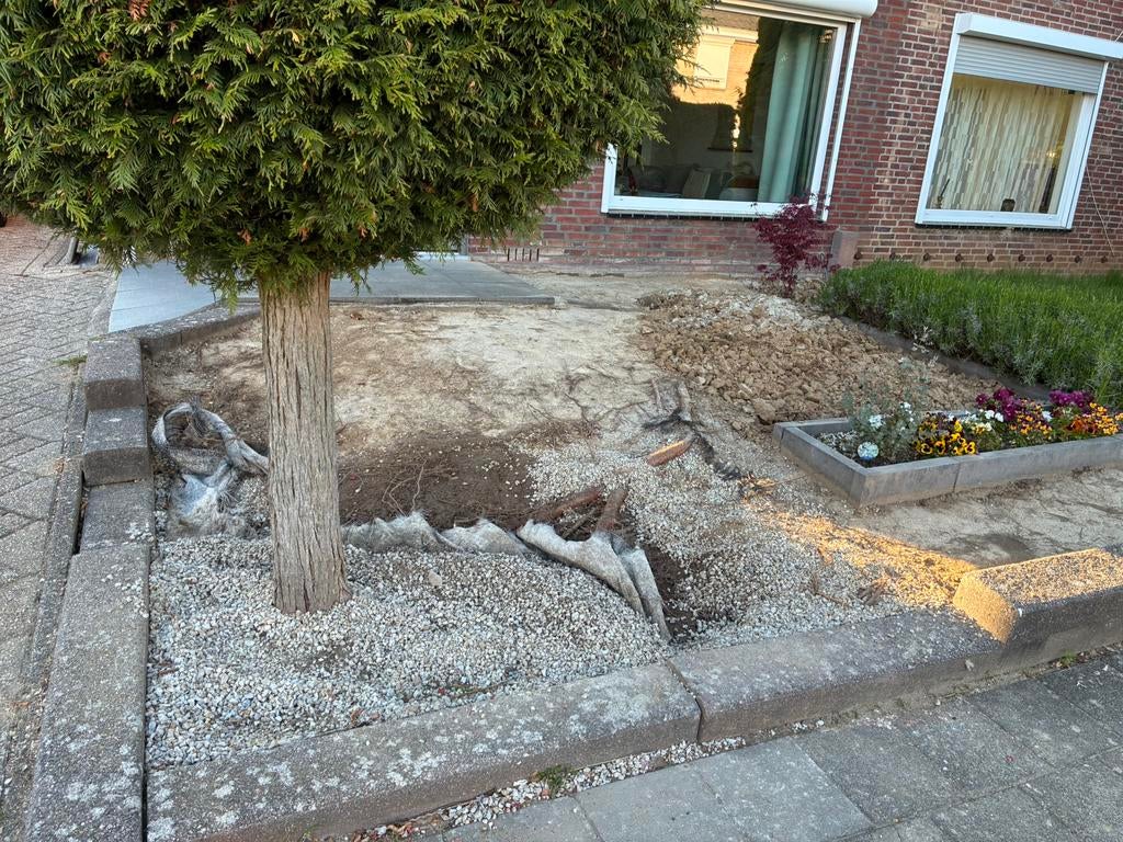 GRATIS wegscheppen kiezel voor tuin, Ophalen