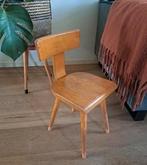 Vintage houten schoolstoeltje, kleuterstoel, Ophalen