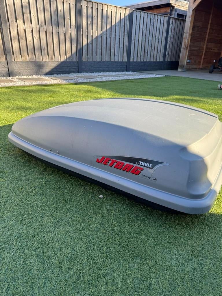 Thule Jetbag Liberty 100 Dakkoffer - Grijs, Auto diversen, Dakkoffers, Ophalen of Verzenden, Gebruikt