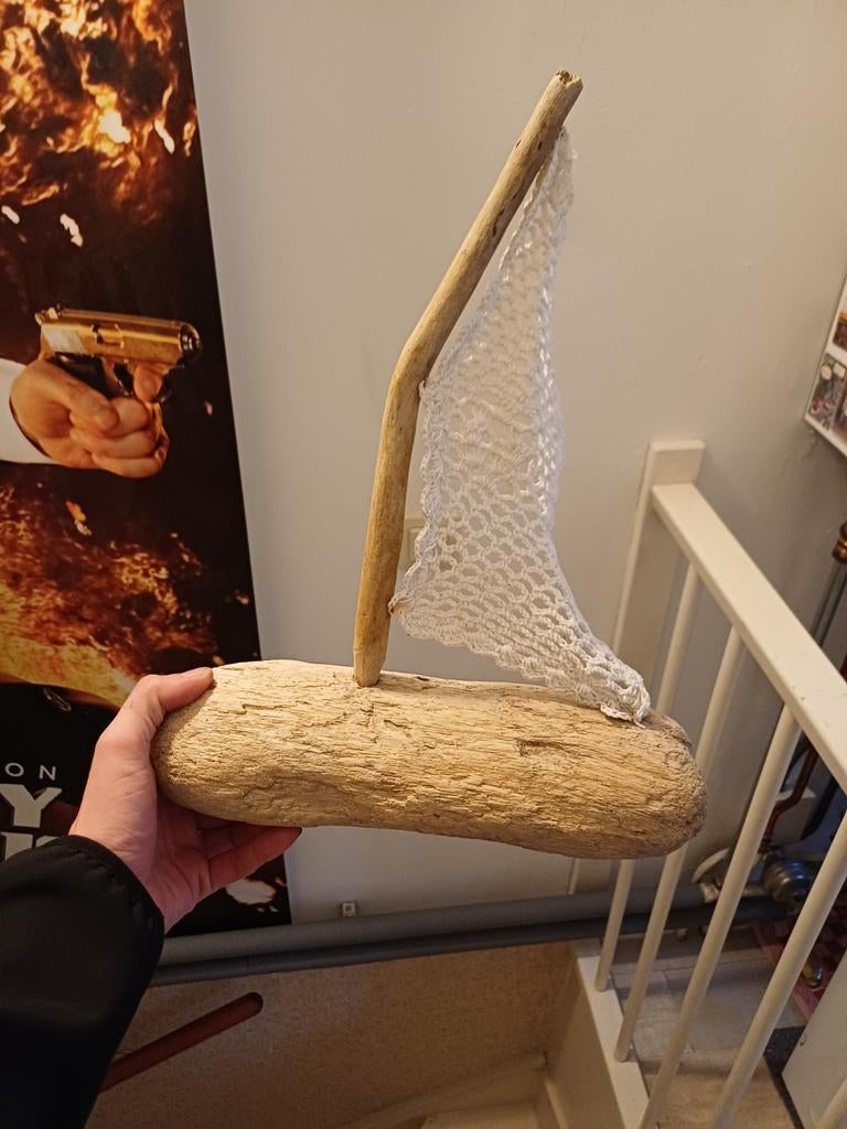 Decoratieve boot van drijfhout, Ophalen of Verzenden, Nieuw