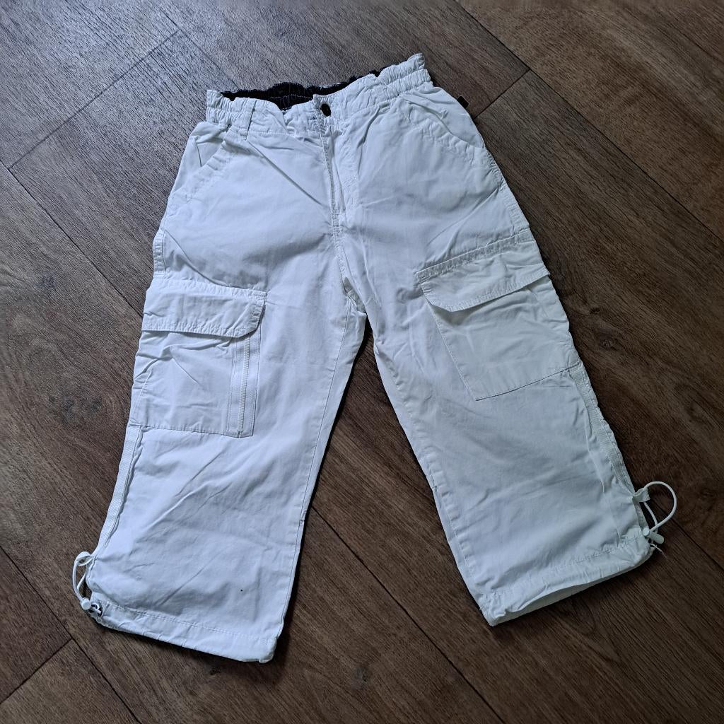 Villa Happ witte broek mt. 128, Kinderen en Baby's, Kinderkleding | Maat 128, Broek, Villa Happ, Ophalen of Verzenden, Zo goed als nieuw