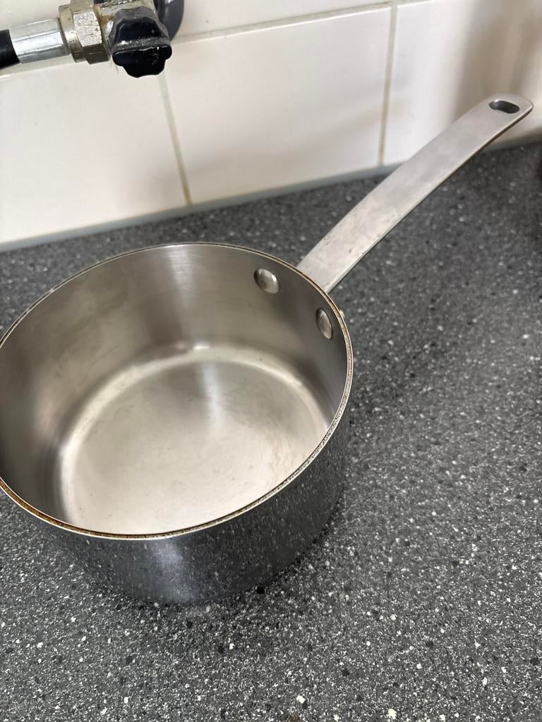 IKEA FÖRSIKTIG RVS Steelpan - Gebruikt, Kookpan of Snelkookpan, Gebruikt, Inductieplaat, Ophalen of Verzenden