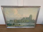 Oude poster van Dordrecht inclusief houtenlijst, Huis en Inrichting, Woonaccessoires | Lijsten, Ophalen, Gebruikt, 100 tot 125 cm