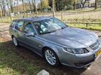Saab 9-5 2.3 Turbo Aero Sport Estate AUT 2007, carplay etc, Auto's, Saab, 1800 kg, Zwart, 4 cilinders, 2290 cc