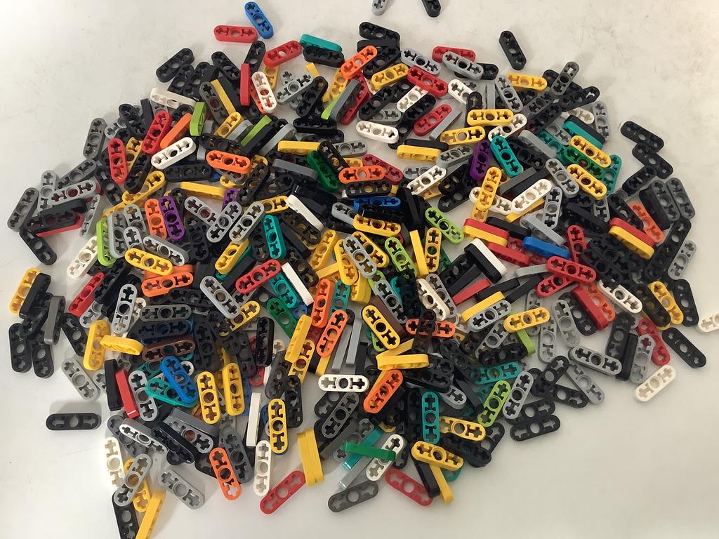 Lego technic hefbalk 1x3 dun met asgaten, Ophalen of Verzenden, Gebruikt, Losse stenen, Lego