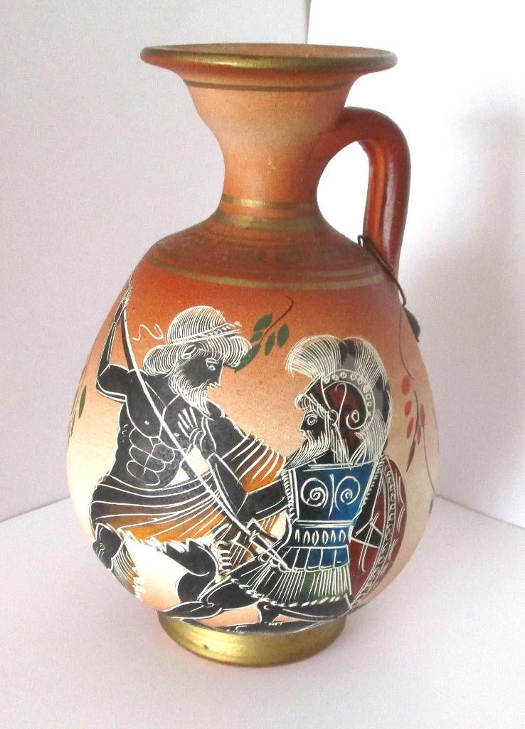 Decoratieve kruik in de stijl van een oud-Griekse vaas, Antiek en Kunst, Curiosa en Brocante, Ophalen of Verzenden