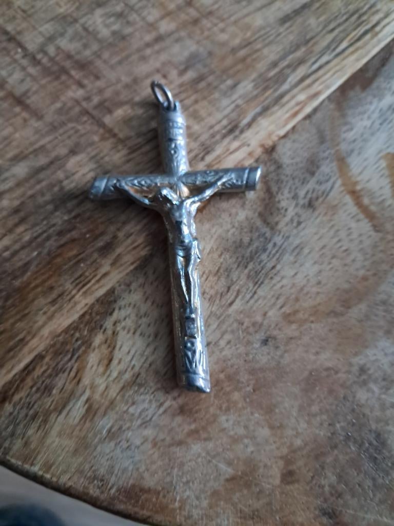 Zilveren kruis, Ophalen of Verzenden, Sieraad