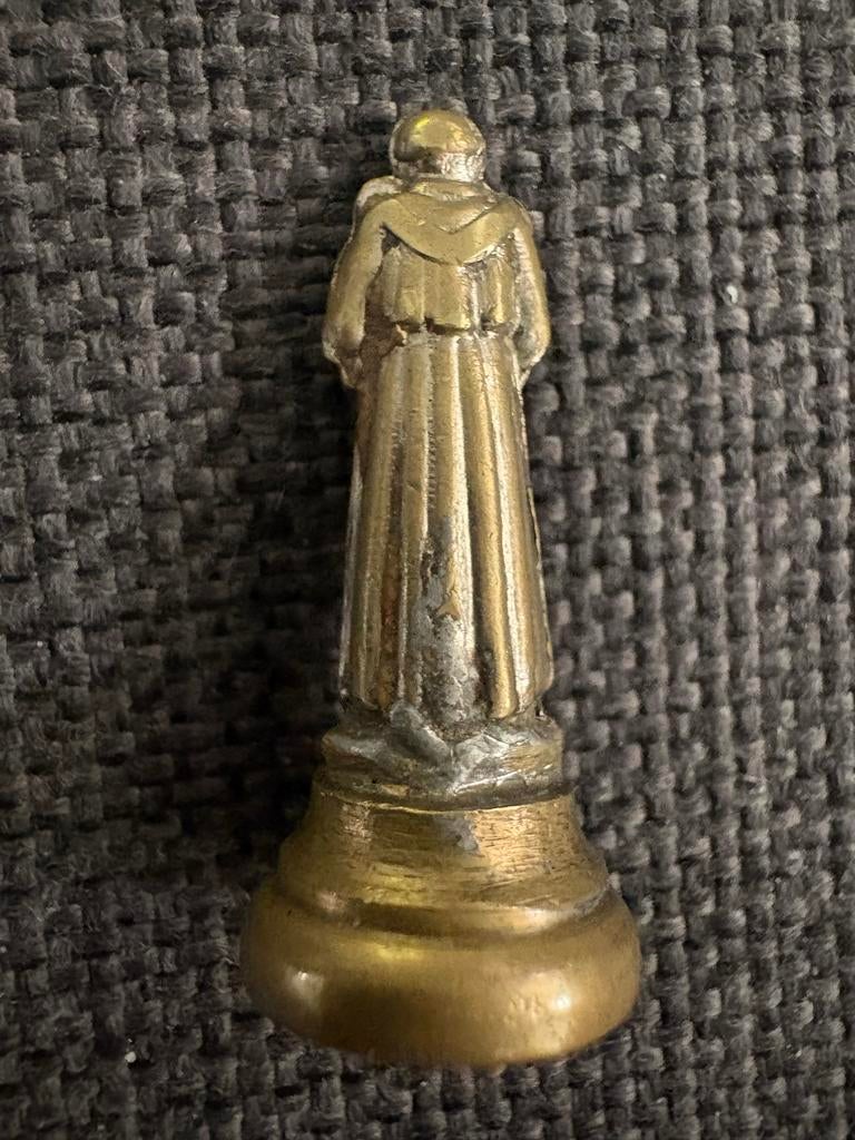 Beeldje Sint-Antonius van Padua 3,5 cm, Ophalen, Gebruikt, Beeld(je), Christendom | Katholiek