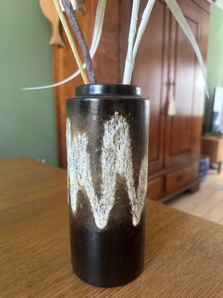 West Germany vaas 202-22, Huis en Inrichting, Ophalen, Wit, Aardewerk of Porselein, Zo goed als nieuw