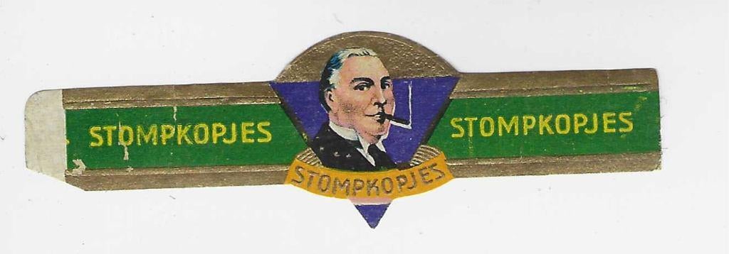 Klassiek 20 - 463  stompkop    sigarenbandjes, Ophalen of Verzenden, Gebruikt, Sigarenbandjes