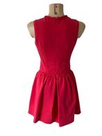 Carven jurk S, Ophalen of Verzenden, Zo goed als nieuw, Rood, Onder de knie