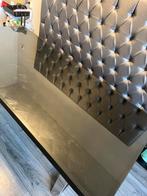 Richmond blackbone eettafel 220 cm met glasplaat 1cm, Ophalen, Driepersoons, 75 tot 100 cm, Zo goed als nieuw