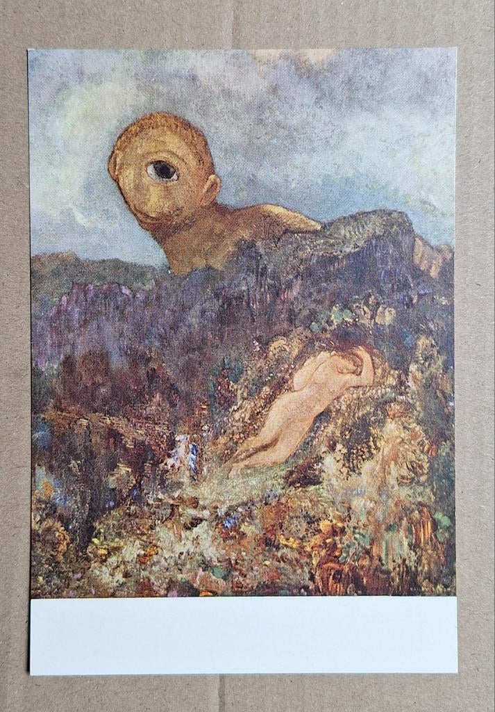 Odilon Redon - De Cycloop.  Kröller-Müller., Ophalen of Verzenden, 1960 tot 1980, Ongelopen, Overige thema's