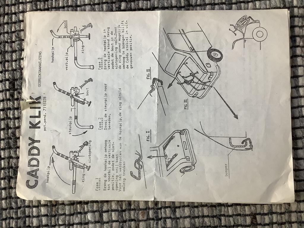 Fietsdrager, Gebruikt, Elektrische fiets, 2 fietsen, Achterklepdrager