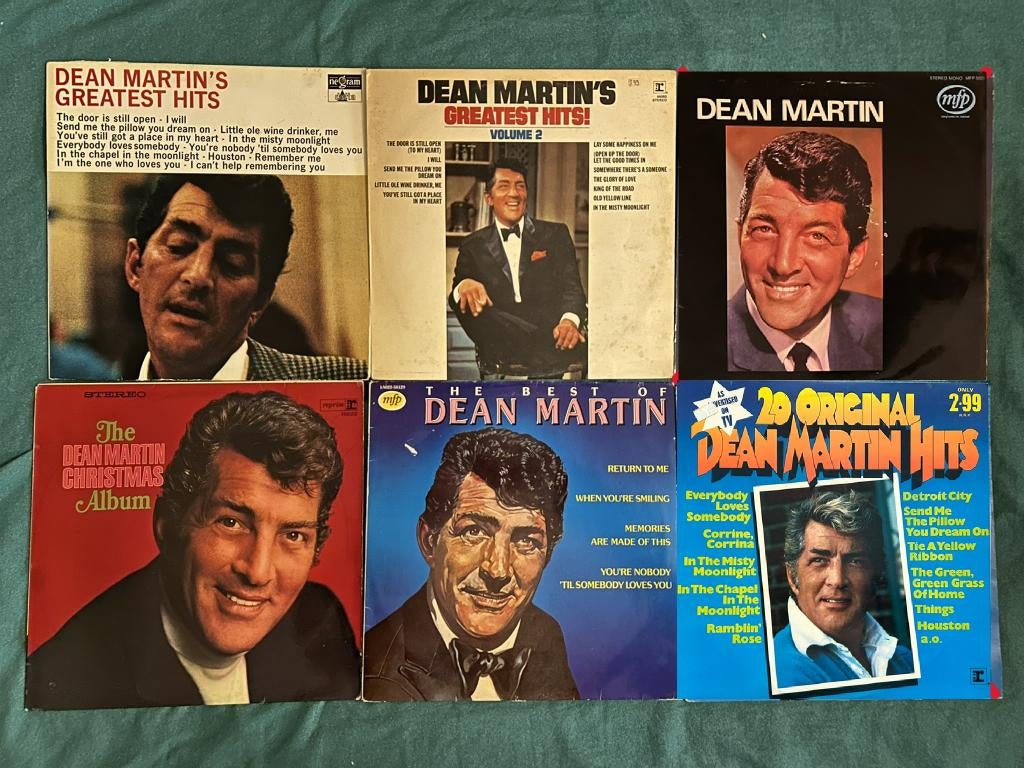 6 LP's Dean Martin (ook per stuk te koop), Ophalen of Verzenden, Gebruikt, 12 inch