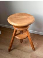 Vintage piano kruk massief hout jaren 80, Huis en Inrichting, Krukjes, Ophalen of Verzenden, Gebruikt, Hout