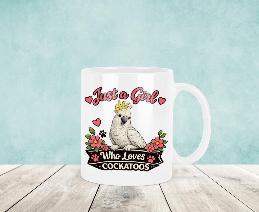 Just a Girl Who Loves Cockatoos - Kaketoe Mok, Verzenden, Keramiek, Nieuw, Overige stijlen