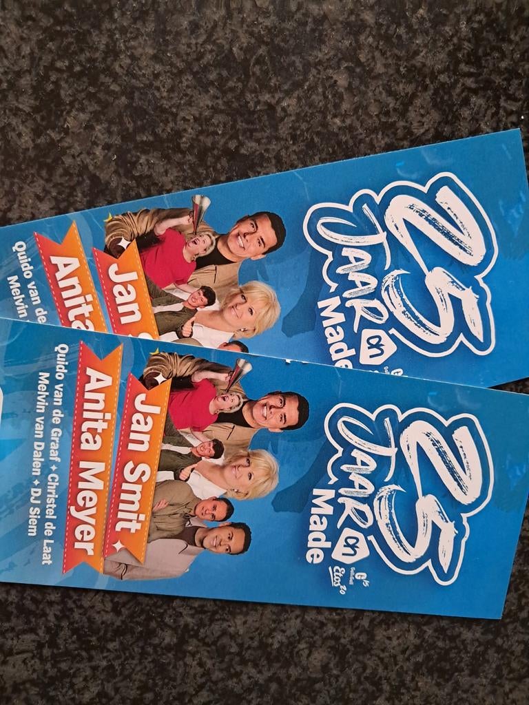 Ah made muziekfestival jubileumfeest 2 entree kaarten 24 mei, Tickets en Kaartjes, Twee personen, Mei