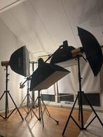 4x Studioflitsers set, Ophalen, Gebruikt, Lamp of Flitsset