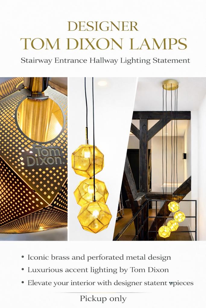 DESIGNER TOM DIXON LAMP Stairway Entrance Hallway Lighting, Huis en Inrichting, Lampen | Hanglampen, Ophalen, Zo goed als nieuw