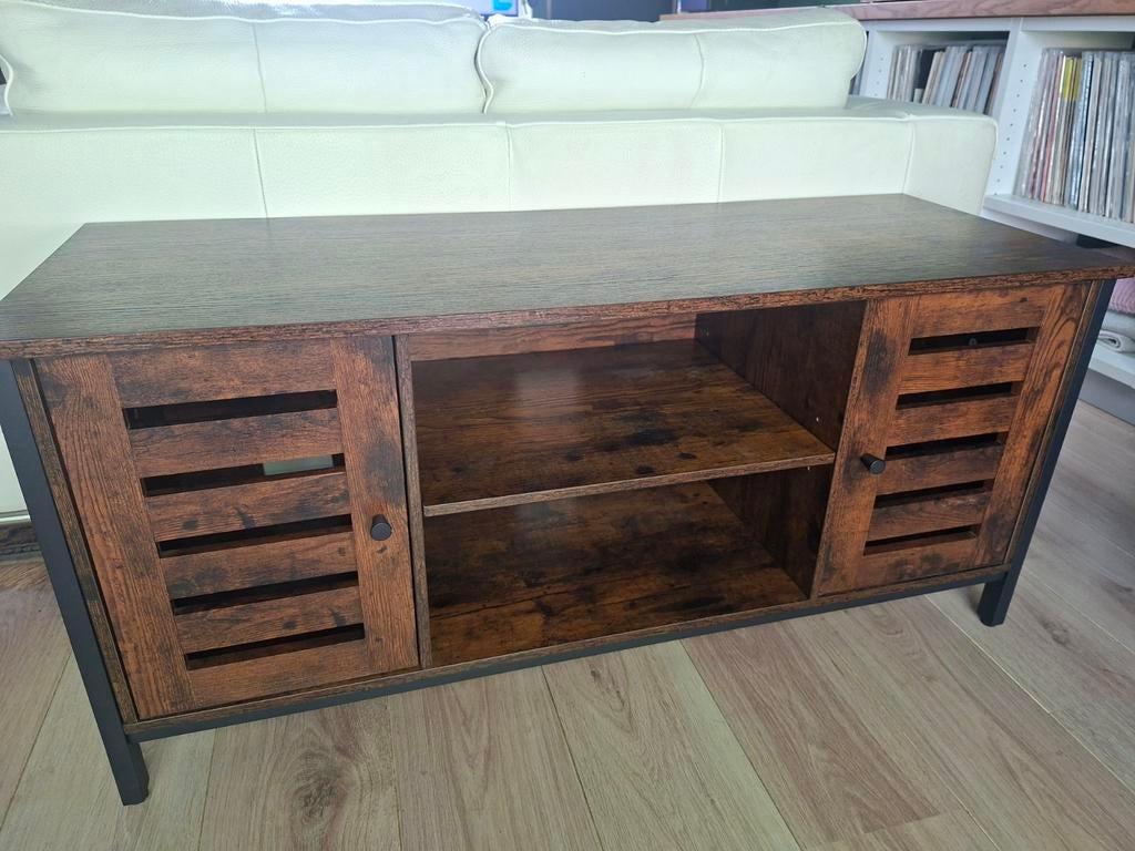 Leuke tv kast - industrieel design, 100 tot 150 cm, Zo goed als nieuw, Minder dan 100 cm, Industrieel