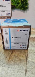 Nieuwe houtschroeven 6.0x100 mm Berner EASYclassic – 5 dozen, Ophalen of Verzenden, Nieuw, 50 tot 100 mm, Schroeven