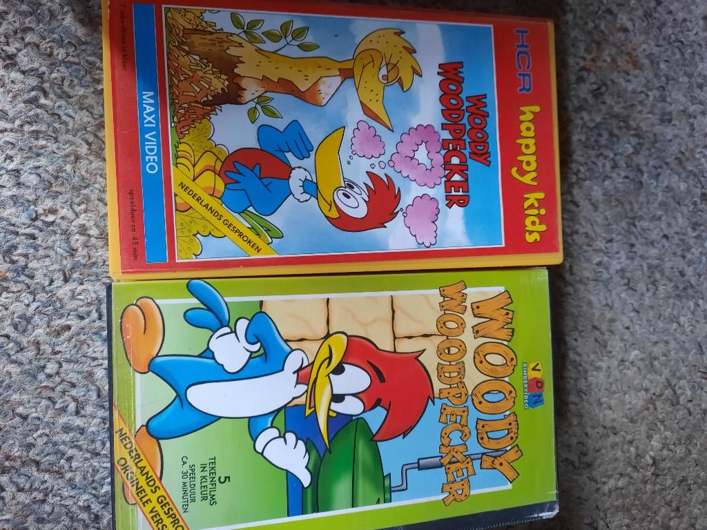 WOODY WOODPECKER Classic Cartoons! Op VIDEO!, Cd's en Dvd's, VHS | Kinderen en Jeugd, Tekenfilm, Alle leeftijden, Kinderprogramma's en -films