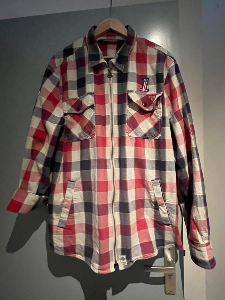 Harley Davidson overhemd - Ruitjes - Maat XL, Kleding | Heren, Ophalen of Verzenden, Zo goed als nieuw, Maat 48/50 (M), Rood