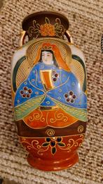 Antieke Japanse Satsuma Vaas met Geisha Decoratie, Ophalen of Verzenden