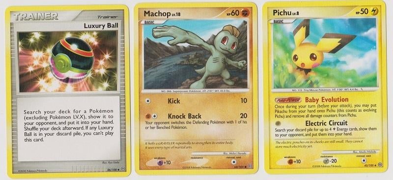 (039) POKeMON krtn serie Diamond & Pearl Stormfront, Verzenden, Zo goed als nieuw, Meerdere kaarten, Foil