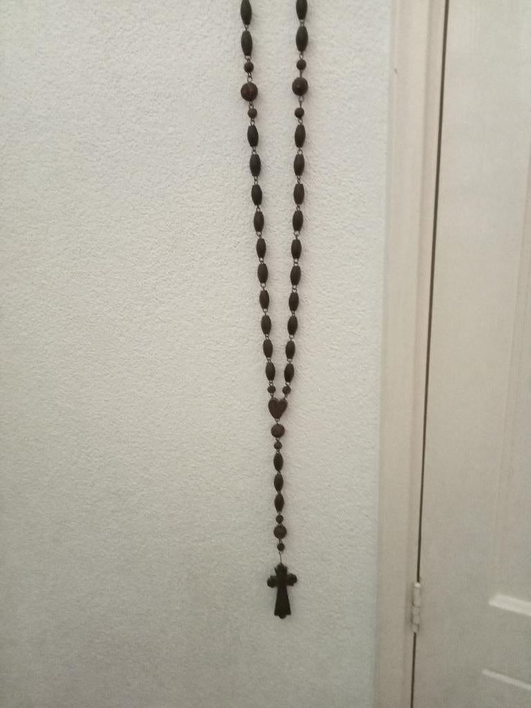 2 Brocante lange muur hangers Rozenkranzen, Ophalen, Sieraad