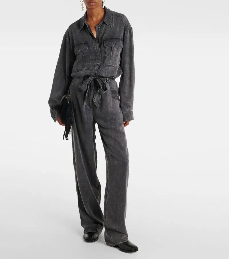 Isabel Marant paige faded black jumpsuit Franse 42 38/40 NL, Kleding | Dames, Jumpsuits, Ophalen of Verzenden, Zo goed als nieuw