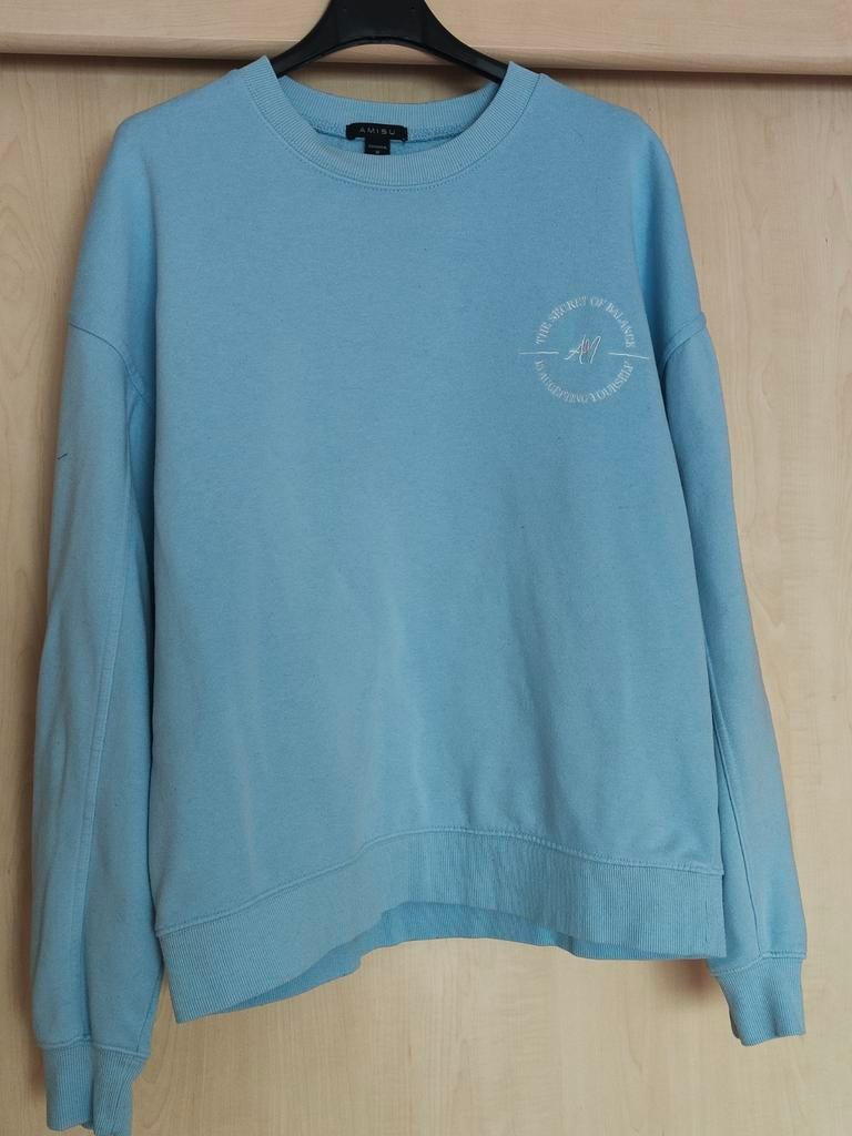 Lichtblauwe Amisu trui (New Yorker) maat M, Maat 38/40 (M), Blauw, Ophalen of Verzenden, Gedragen