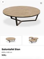 Moderne ronde salontafel Sian van Zitmaxx met marmer blad, Huis en Inrichting, Ophalen, 100 tot 150 cm, Overige materialen, Rond