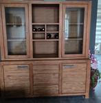 Complete teak houten set! Tafel Buffetkast en Tv meubel!, Huis en Inrichting, Tafels | Eettafels, Ophalen, Gebruikt, 200 cm of meer