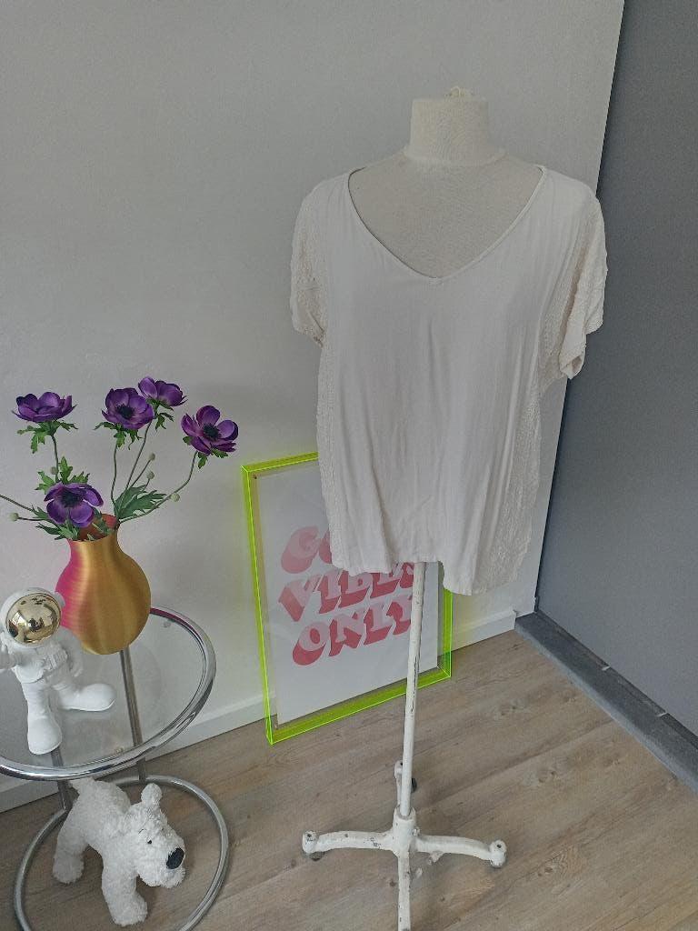ibiza style gebroken wit tuniek, Kleding | Dames, Blouses en Tunieken, Wit, Maat 42/44 (L), Sissy-Boy, Ophalen of Verzenden