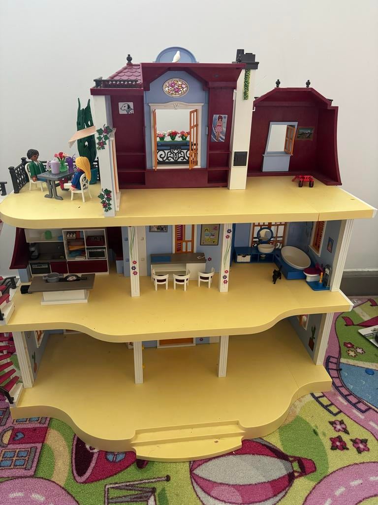 Groot Playmobil herenhuis, Ophalen, Gebruikt, Poppenhuis